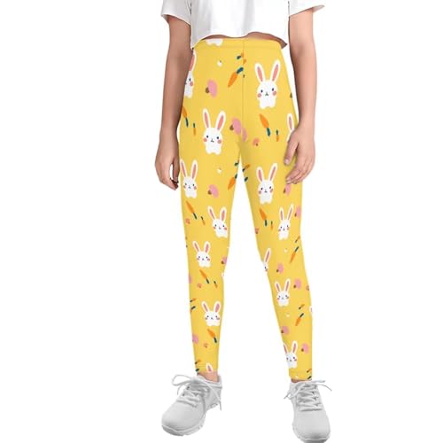 Girls Leggings High Waist Long Lounge Pants Active Running Yoga Pants Athletic Leggings Tights for Kids