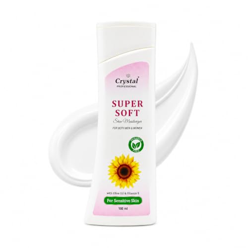 Image of Crystal Cosmetics Super Soft Olive Oil & Vitamin E Moisturizer | Deep Hydrating, Skin-Softening Cream for Men and Women | Enhances Skin Barrier | Suitable for Sensitive Skin (100ml)
