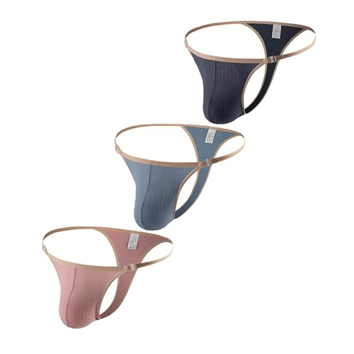 Men Underwear T-Back Thong G-String Sexy Breathable Lingerie Male Bikini Panties