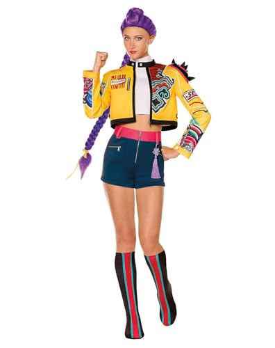Spirit Halloween KPop Demon Hunters Adult Rumi Costume Officially Licensed Korean Pop Idol Outfit Lead Singer Women Size ADULT EXTRA LARGE Standard Multicolor