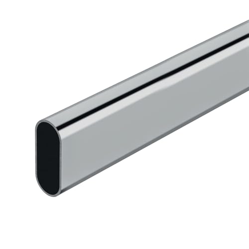 STOR PLANET 68284 Barra Armario Ovalado Cromado 100CM Marca, Multicolor