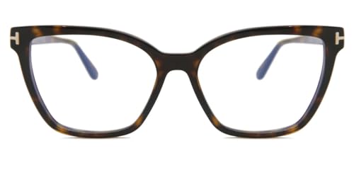TOM FORD Damen TOM FORD FT5812-B 052 Optische Fassungen Acetat Havanna  Schmetterling Normal