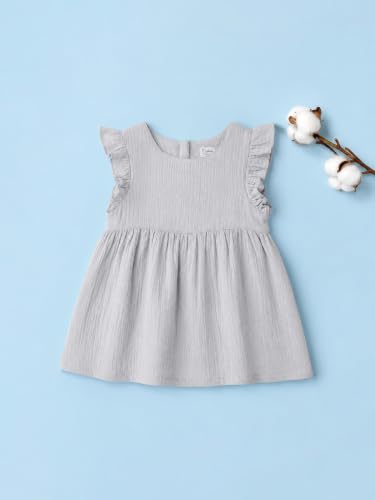 Image of Kidbea Cotton Girls Dress | Ultra-Soft Summer Wear Casual Dress for Kids