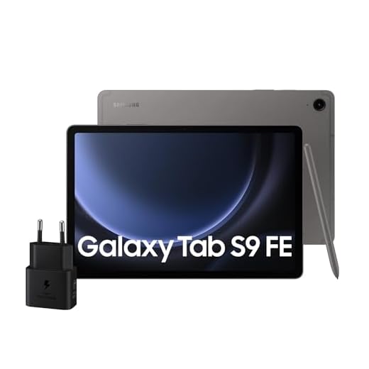 Samsung Galaxy‌ Tab S9 FE, Caricatore incluso, Display⁤ 10.9" TFT LCD PLS, Wi-Fi, RAM 8GB, 256GB, 8.000 mAh, Exynos 1380, Android 13, ⁣IP68, Grey, [Versione italiana] 2023