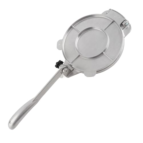 Msiud Prensa de Tortilla Hierro Fundido,Maker Quesadilla Harina Herramienta Hacer, Rotis Aluminio Casa Para Tortillas,Tortillas Estilo Indio Juego,Máquina Hacer Manual Roti Masa Quesadillas