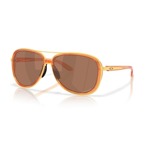 Oakley Woman Sunglasses Transparent Ginger Frame Prizm Tungsten Lenses 58MM