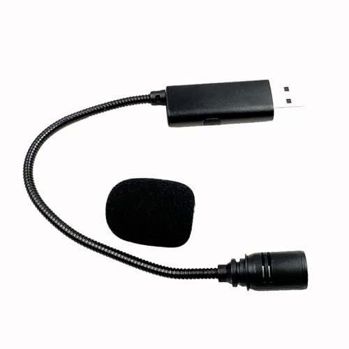 Tzxncbzxc USB Microphone Omnidirectional Microphone 9'' Hose for Games Chat Laptop PC Microphone with Switchs Support All System Computer Microphone