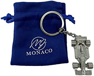 MJ Monaco-3D keychain in the shape of a Formula Racing car, perfect for motorsport fans