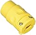 Leviton 15 Amp, 125 Volt, Commercial Grade Straight Blade Connectors, Pack of 1, 515CV, Yellow