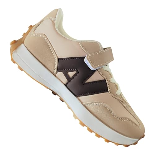 Basket enfant à scratch crème finis les lacets défaits en taille 29