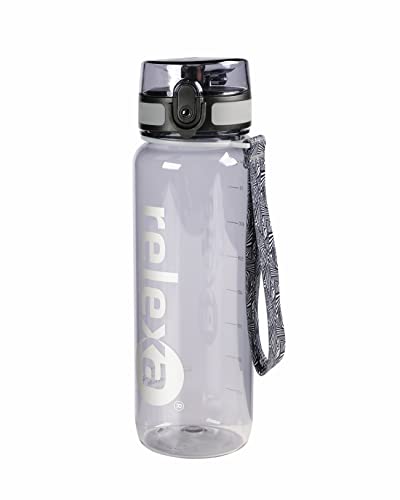 Relexa Trinkflasche 800ml - Auslaufsicher & Stabil - Mit Praktischem Tragegurt & Fruchtsieb Für Natürlichen Geschmack - Ideal Für Sport & Freizeit