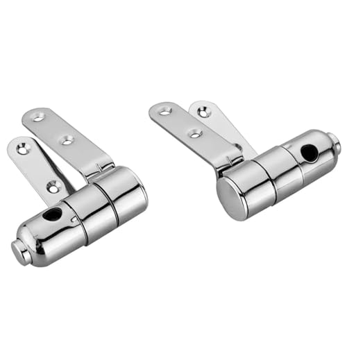 Bisagra de asiento inodoro acero inoxidable, repuesto Universal ajustable, conector montaje tapa, accesorios baño, 2 uds