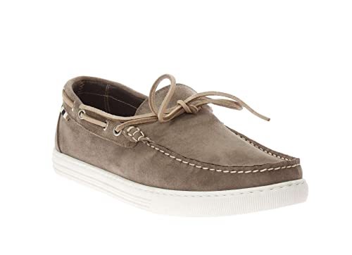 Mocassini in Pelle Scamosciata Grigio 43