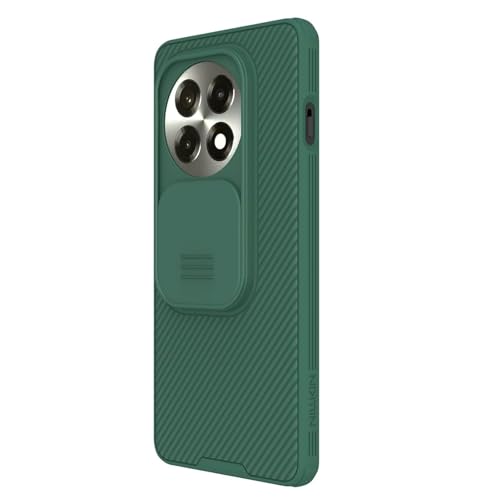 Image of PRITO Nilkin Classic Series Compatible for OnePlus 13-R (1+13R) Case with Camera Cover, [Camera Lens Protector] [Scratch-Resistant] [360 Full Protection] Shockproof Slim Phone Case (Green, 1+13R)