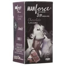 Image of MANFORCE CONDOMS CHOCOLATE FLAVORED - 20 Pieces