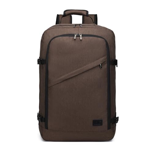 Kono Ryanair Kabinentasche, Untersitz-Reisetasche, Handgepäck, Laptop-Rucksack, braun, L