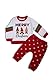 Amdrabola Weihnachts Baby Set, Unisex, Frohe Weihnachten, 2pc Sets, Langarm, Tracksuit, Strampler Pyjama 112, 12-18 Monate