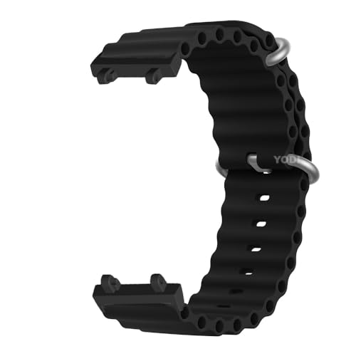 Image of YODI Strap Band Compatible with Amazfit T-Rex 2 Smartwatch Only Soft Silicone | Nylon | Chain | Leather Watch Straps with Installation Adjuster Tool For Amazfit TRex 2