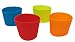 Rusoji Pack of 4 Heat Resistant Assorted Colors Insulated Silicone Protective Coffee Cup Sleeve