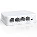 Produktbild YuanLey 4 Port PoE Extender with 3 PoE Ausgängen, IEEE 802.3af/at Mini 4 Kanal PoE Repeater 100Mbps, Wand und DIN-Schiene Montieren Passthrough POE Verstärker/Booster, Plug and Play