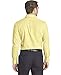 IZOD Men's Regular Fit Stretch Solid Buttondown Collar Dress Shirt, Yellow, 18-18.5