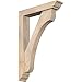 Ekena Millwork BKT0604X28X40LEC01SDF Legacy Traditional Smooth Bracket w/Offset Brace, Douglas Fir