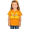 ComfyCamper Orange Mustache Costume T Shirt – Halloween Holiday Kids Teens Adults – Tshirt for Girls & Boys, 4-6 Years