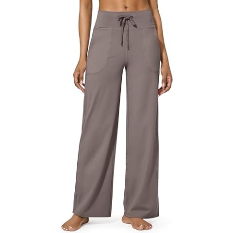 G4Free Sweatpants Womens Wide Leg Yoga Pants High Waist Joggers Drawstring Sports Trousers Cover