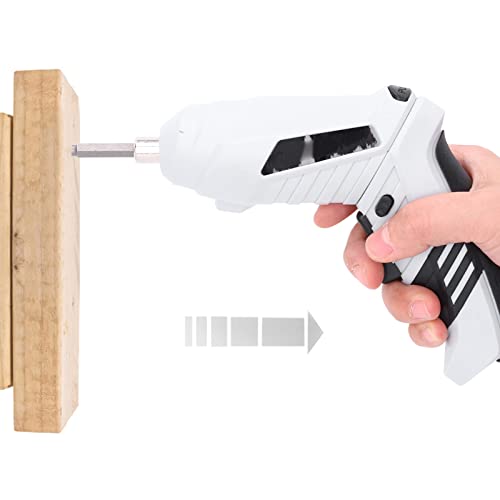Elektro-Schrauber-Kit, 3,6 V Akku-Schrauber ABS mit USB-Schnittstelle für die Möbelmontage(Weiß) – Bild 5