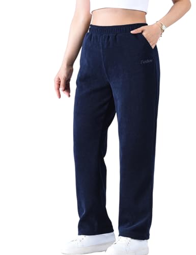 Zoulee Women's High Rise Utility Straight Leg Corduroy Drawstring Pants2