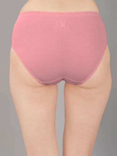 Image of SOIE Women High Rise Full Coverage Solid Colour Cotton Stretch Hipster Panty (Pack of 3)