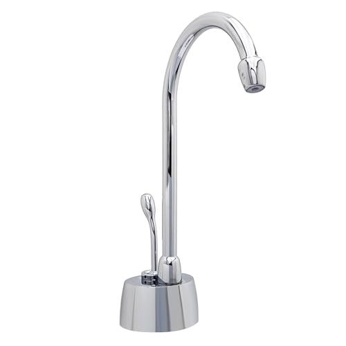 Image of Westbrass A271H-26 Velosah 9 inch 1-Handle Hot Water Dispenser Faucet with Thermostatic Hot Water Tank, Polished Chrome