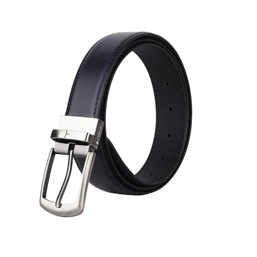 Image of URBAN FOREST Aiden Black Formal Leather Belt for Men