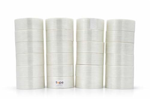 WOD UFST39 Fiberglass Reinforced Filament Strapping Tape, 2 inch x 60 yds. 4 Mil (Pack of 24) Filaments Run Lengthwise