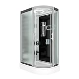AcquaVapore Dampfdusche Sauna Dusche Duschkabine D60-73M2R-EC 80x120 cm mit 2K...