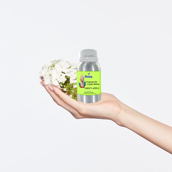 Image of Veena Green Apple Fragrance Oil,Essential oil for Candle Making, Soap Making, Slime, Diffusers, Home and Crafts 100 gm