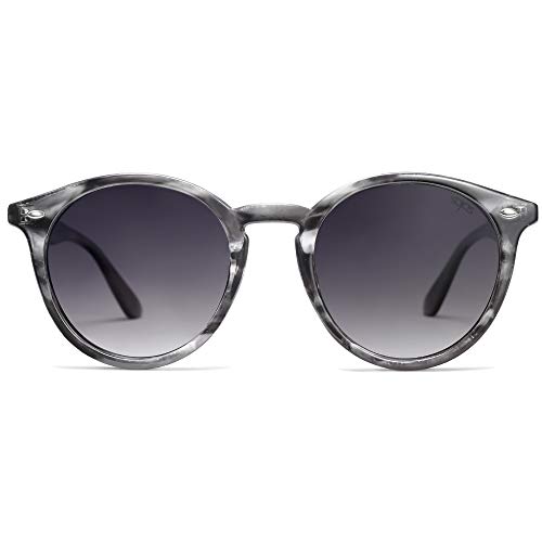 Image of SOJOS Retro Round Polarized Sunglasses for Women Men Classic Vintage Sunnies SJ2069