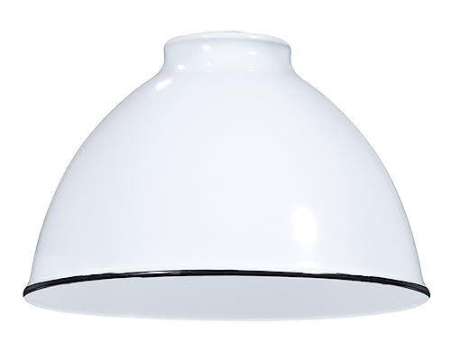 Image of B&P Lamp Industrial Style Metal Dome Shades (White)