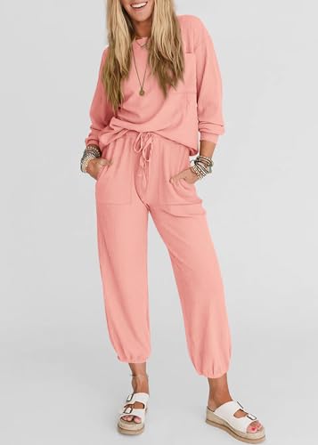 KIRUNDO Womens Lounge Set Postpartum Going Home Outfits(Pink, M) - image 4