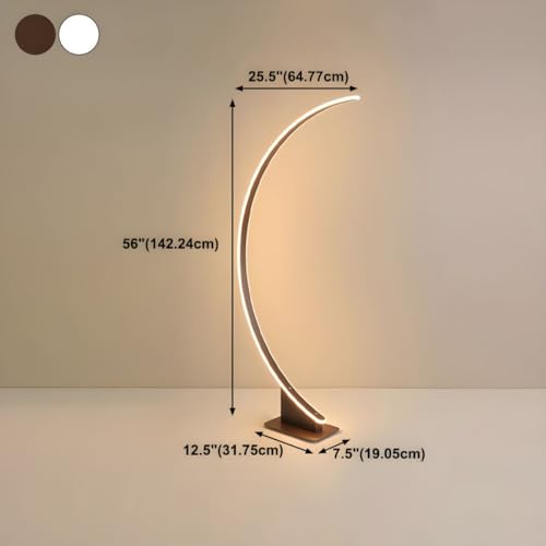 Image of Twisting Rod Floor Lamp, Black Minimalist Design, 3-Color Dimmable LED (Warm /Natural /Cool White), Stylish Tall Lamp for Living Room & Bedroom Lighting