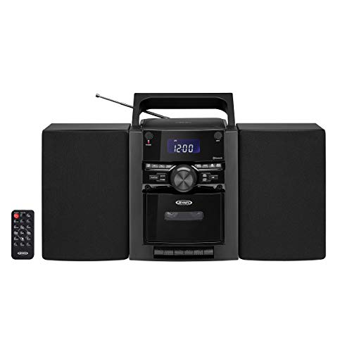 JENSEN CD-785 Portable Bluetooth CD Music System with Cassette and PLL AM/FM Radio