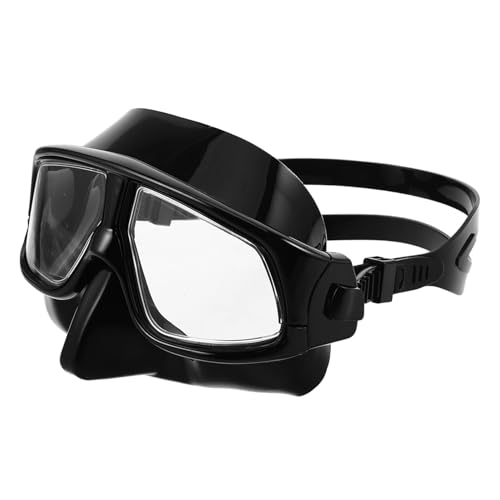 JOINPAYA de Buceo para Adultos con Correa Ajustable Diseño Volumen y Sello Antifugas Gafas de Snorkel con Visión Amplia para Pesca Submarina y Deportes Acuáticos Color Negro con Estuche