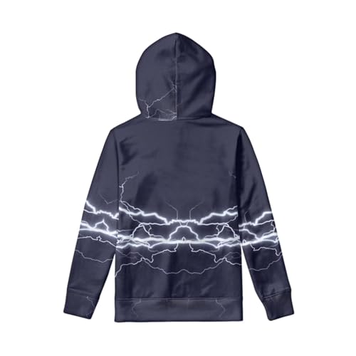 Lighting Soccer Hoodies for Girls Boys Kids Long Sleeve Hooded Sweatshirt with Pockets Casual Pullover Tops S-XL3