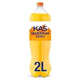 Kas naranja Refresco con zumo de naranja, ZERO, botella de 2 litros