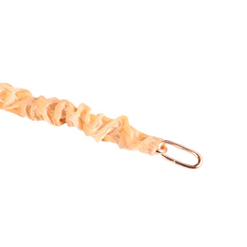 Image of Chain Cover, Velvet Type Fabric Effect,Protective Sleeve for Chain,Use for Chandelier Lighting Chain(Cover Only) (Gold,22 in)