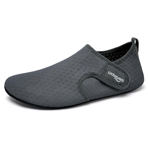 Image of WateLves Water Shoes for Women Men Swim Beach Aqua Socks Quick Dry Barefoot House Slippers Travel Shoes with Adjustable Magic Tape for Pool Diving Boating Yoga Surf