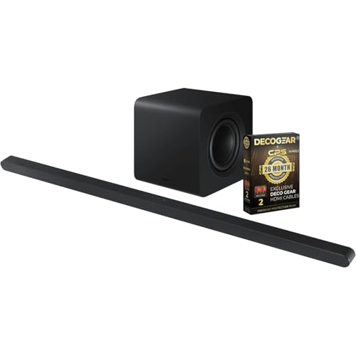 Samsung HW-S800D Ultra-Slim 3.1.2ch Wireless Dolby Atmos Soundbar w/Q-Symphony (2024) Bundle with 2 Year CPS Enhanced Protection Pack
