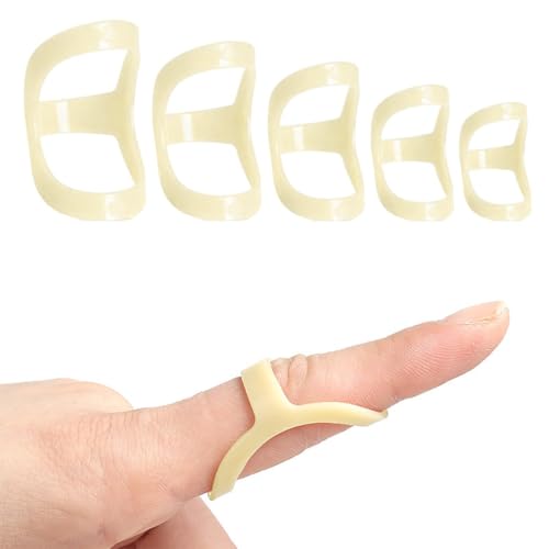JEYORZY 5pzs Férula Dedo Para Dedo En Gatillo Cómoda, Soporte para Pulgar Para Soporte y Protección De La Artritis Dedo En Gatillo,Dedo En Gatillo (6,7,8,9,10)