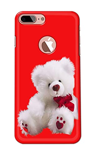 Image of PRINTFIDAA Teddy Bear Love Romantic Valentines Day Dumbo Printed Designer Hard Back Case Cover for iPhone 7 Plus Logo (5.5 inch) / iPhone 8 Plus Logo (5.5 inch), A1784, A1661, A1785 -(SF) MVN1001