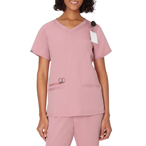 Haut médical femme Hanes contre l'humidité corporelle avec poches de rangement